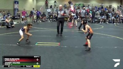 44 lbs Quarterfinals (8 Team) - Finn Kuncaitis, Belding Orange vs Zavery Holmes, BadBass