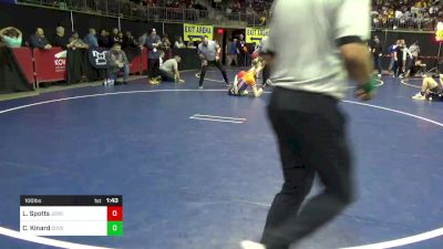 100 lbs Semifinal - Louden Spotts, Jersey Shore vs Carter Kinard, Dover