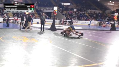 190 lbs Quarterfinal - Peter Clarke, Hanover vs Cole Bonner, Duxbury