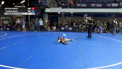 75 lbs Cons. Sub-quarters - Sutton Hawley, Keystone Kids Wrestling Club vs Kaison Deats, Mat Assassins