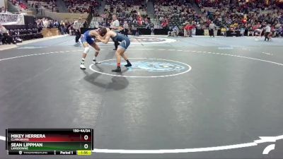 150-4A/3A Champ. Round 1 - Mikey Herrera, Clarksburg vs Sean Lippman, Lansdowne