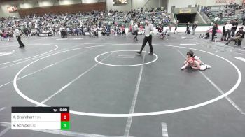 85 lbs Consi Of 8 #2 - Kayson Shamhart, 1 On 1 Fight Academy vs Ryder Schick, Elko WC