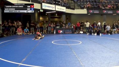 63 lbs Cons. Quarters - Justin-Carter Jones, Toss Em Up Wrestling Academy vs Jack Koenig, Rampage Wrestling