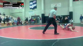 Boys 157 lbs Quarterfinal - Tyler Hopper, Hayden vs Korbyn Gentz, Herington