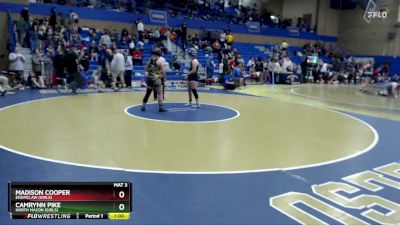 170lbs Cons. Round 5 - Camrynn Pike, North Mason (Girls) vs Madison Cooper, Enumclaw (Girls)