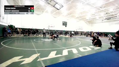 126 lbs Champ. Round 1 - Robert Mendoza, Hillcrest vs Ryan Kwon, Beverly Hills