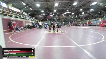 150 lbs Champ. Round 1 - Tyler Martin, Avon vs Cameron Sommers, Franklin