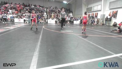 61 lbs Quarterfinal - Elijah Kroll, Raw Wrestling Club vs Aksel Davis, Tahlequah Wrestling Club