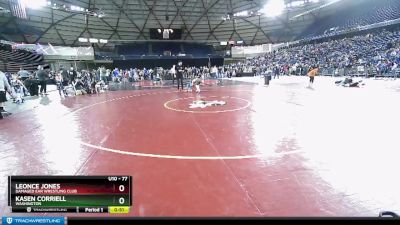 77 lbs Champ. Round 2 - Kasen Corriell, Washington vs Leonce Jones, Damaged Ear Wrestling Club