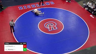 157 lbs Round Of 32 - Jayden O'Farrill, Bishop McCort vs Liam Mooney, Mt Lebanon