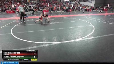 120 lbs Quarterfinal - Gannon Schmidt, Brillion vs Christopher Krieger, Hartford Wrestling Club