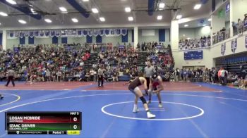 113 lbs Champ. Round 2 - Logan Mcbride, EASTWOOD vs Izaac Driver, Columbia City