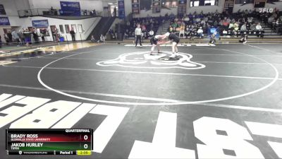 165 lbs Quarterfinal - Jakob Hurley, Tiffin vs Brady Ross, Glenville State University