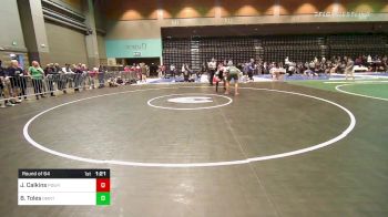 170 lbs Round Of 64 - Johnny Calkins, Poway - B vs Braelen Toles, Damonte