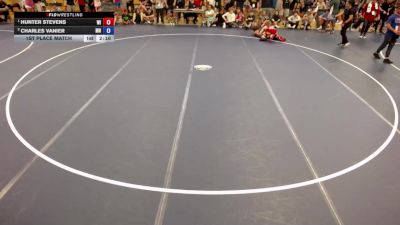 144 lbs 1st Place Match - Hunter Stevens, WI vs Charles Vanier, MN