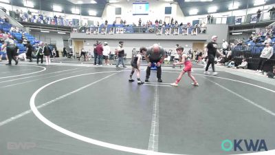 52-55 lbs Semifinal - Bennett Grose, Ponca City Wildcat Wrestling vs Hunter Larsen, Blue Devil Wrestling