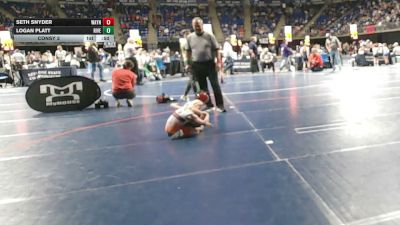 44 lbs Consy 2 - Seth Snyder, Wayne Highlands vs Logan Platt, River Valley