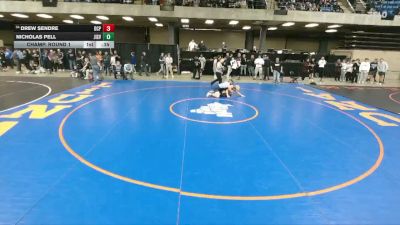 175 lbs Champ. Round 1 - Drew Sendre, DePaul College Prep vs Nicholas Pell, Oak Forest