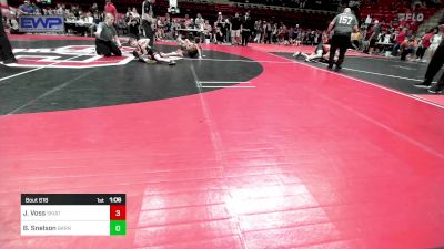 55 lbs Quarterfinal - Bentlee Egleston, Claremore Wrestling Club vs Bryker Smith, Salina Wrestling Club