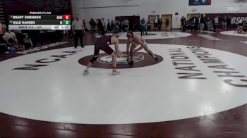 157 lbs Quarterfinal - Kale Hansen, Upper Iowa vs Brady Swenson, Augsburg