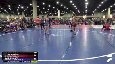 140 lbs Round 2 (4 Team) - Josie Insalaco, Untouchable Lady Reapers vs Alexis Pehrson, Ain`t My First Rodeo