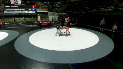 144 lbs Champ. Rd Of 64 - Daniel Linares vs Justice Commendatore, Cardinal Wrestling Club