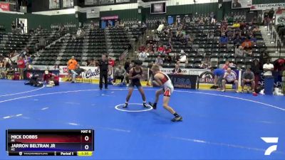 92 lbs Quarterfinal - Mick Dobbs, AK vs Jarron Beltran Jr, AZ