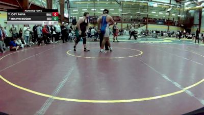 285 lbs Champ. Round 2 - Joey Favia, Marmion Academy vs Trayvn Boger, South Summit