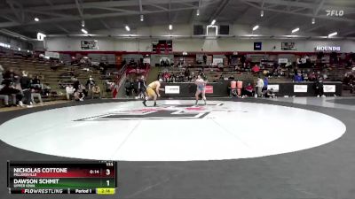 133 lbs Quarterfinal - Dawson Schmit, Upper Iowa vs Nicholas Cottone, Millersville