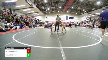 52 lbs Round Of 16 - Messiah Hausler, R.A.W. vs Eli Zarnke, Hilldale Youth Wrestling Club