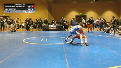 120 lbs Champ. Rd Of 32 - Isaiah-Chase Washington, Get Fit Wrestling Club vs Luis Estevez, Savage