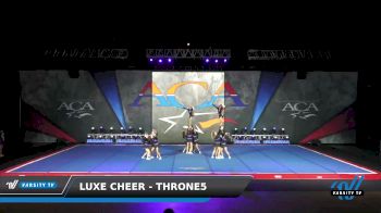 Luxe Cheer - Throne5 [2022 L5 Junior - D2 Day 2] 2022 ACA Fort Worth Grand Nationals DI/DII
