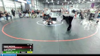 86 lbs Quarterfinal - Clayton Cook, Metro Mat Club vs Maxx Watson, Sandpoint Legacy Wrestling Club