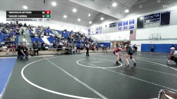 170 lbs 1st Place Match - Brooklyn Bittner, Rio Mesa vs Kailee Cadena, Bakersfield Christian