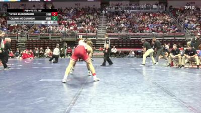 1A-165 lbs Quarterfinal - Kyle Kuboushek, South Winneshiek vs Quinn McGeough, MFL MarMac