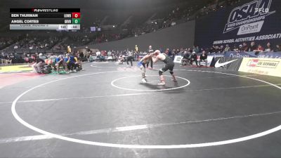 2A/1A Boys 175 Cons. Round 3 - Ben Thurman, Lowell Boys vs Angel Cortes, Gervais Boys