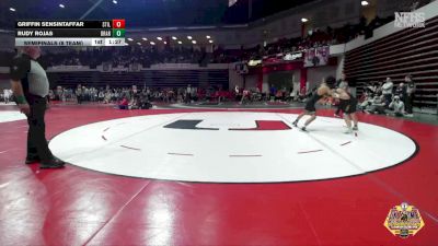 120 lbs Semifinals (8 Team) - Griffin Sensintaffar, STILLWATER vs Rudy Rojas, BROKEN ARROW