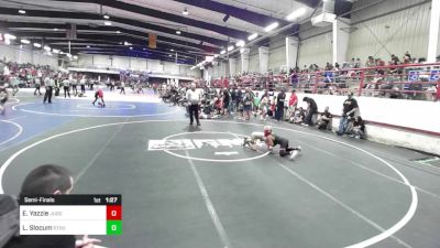 69 lbs Semifinal - Ethan Yazzie, Juggernaut Wrestling Club vs Lucas Slocum, Stout Wrestling Academy