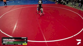 45 lbs Semis (4 Team) - Porter Solland, Fosston-Bagley Brawlers vs Beckett Goble, Foley