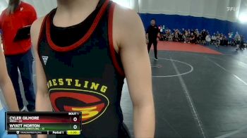 80 lbs Round 1 (3 Team) - Blaine Ruth, Crossroads Wrestling vs Brynlee Gilmore, WEG3