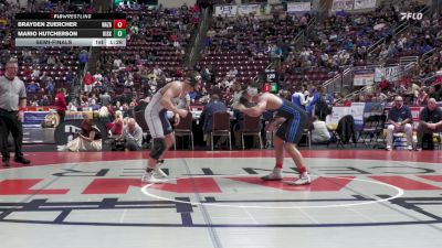 189 lbs Semifinal - Brayden Zuercher, Nazareth Area vs Mario Hutcherson, Kiski Area