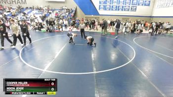100 lbs Cons. Round 2 - Nixon Jense, Pleasant Grove vs Cooper Miller, Cougars Wrestling Club
