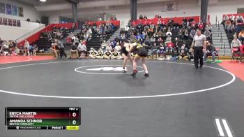 125 lbs Quarterfinal - Amanda Schnor, Benton Community vs Eryca Martin, Vinton-Shellsburg