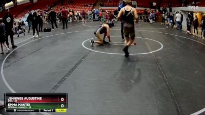 110 lbs Finals (2 Team) - Jennings Augustine, DWA vs Emma Mantei, Meridian Maniacs