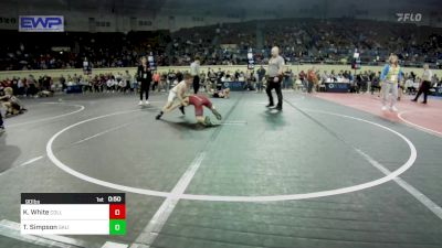 90 lbs Consolation - Kannon White, Collinsville Cardinal Youth Wrestling vs Tukker Simpson, Salina Wrestling Club