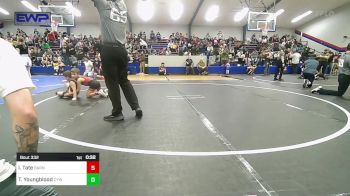 66 lbs Rr Rnd 3 - Isaiah Tate, Barnsdall Youth Wrestling vs Tobias Youngblood, Coweta Tiger Wrestling