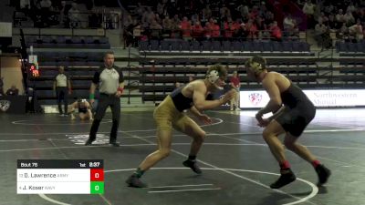 197 lbs Round Of 16 - Daniel Lawrence, Army West Point vs Jacob Koser, Navy