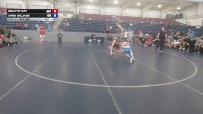 120 lbs Braidyn Taby, Maryland vs Owen Williams, Idaho