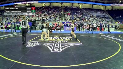 Girls-120 lbs Champ. Round 1 - Cheyenne Frank, Oxford Hs Girls vs Melody Carr, Southgate Anderson H.s. Girls