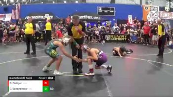 101 lbs Quarterfinals (8 Team) - Conner Schoneman, The Funky Singlets vs Garrett Colligan, Untouchables White